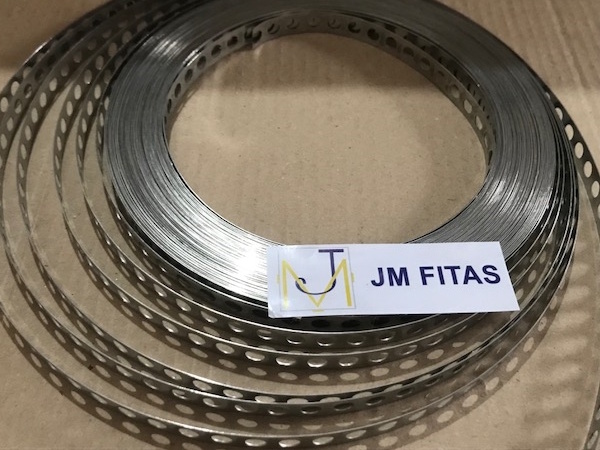fita de aço perfurada JM Fitas